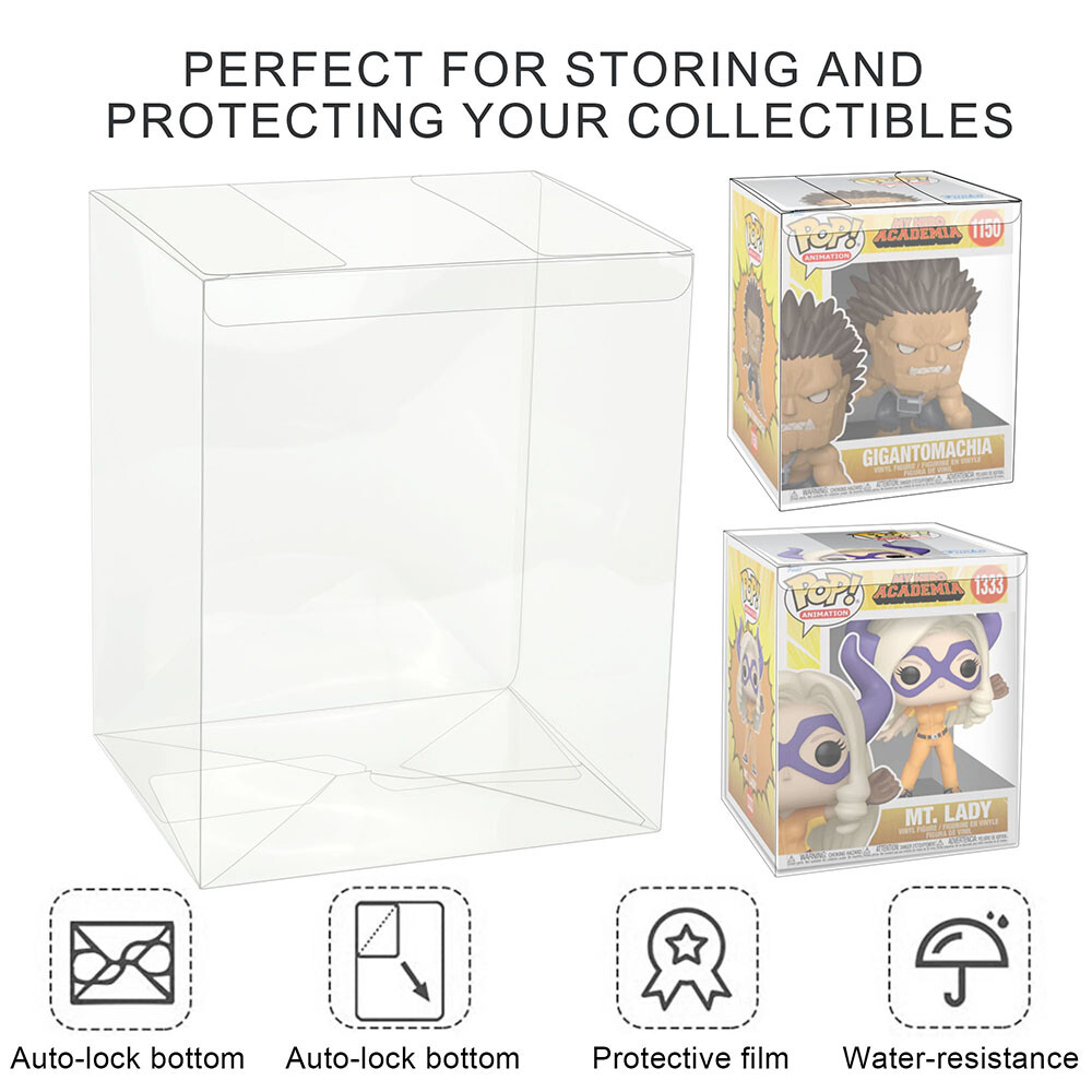 6 Inch Pop Protector Compatible with Funko Pop! 6″ Figures Plastic Display Box