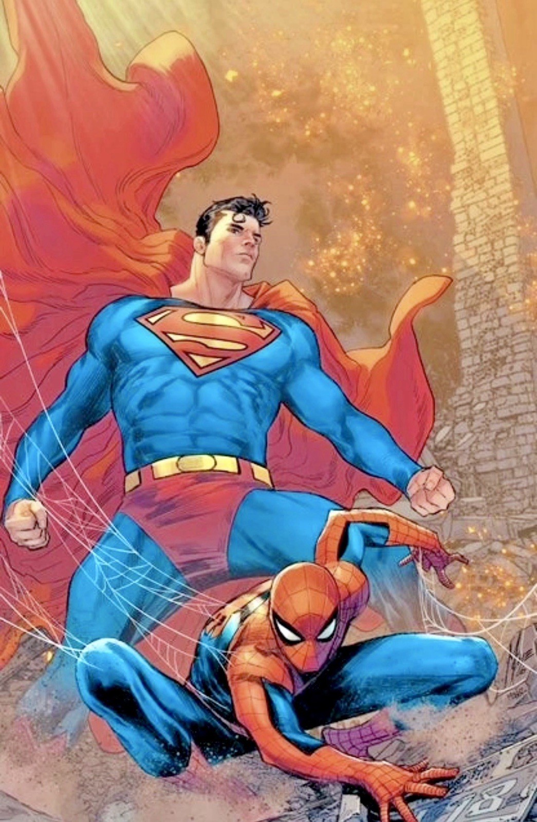 SPIDERMAN SUPERMAN #1 MARCO CHECCHETTO VIRGIN EXCLUSIVE VARIANT MARVEL DC 2026
