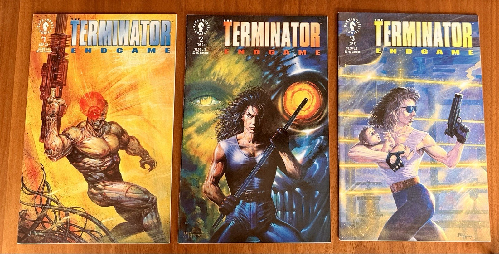 The Terminator: End Game #1, 2, 3 (Dark Horse 1992) Complete Series