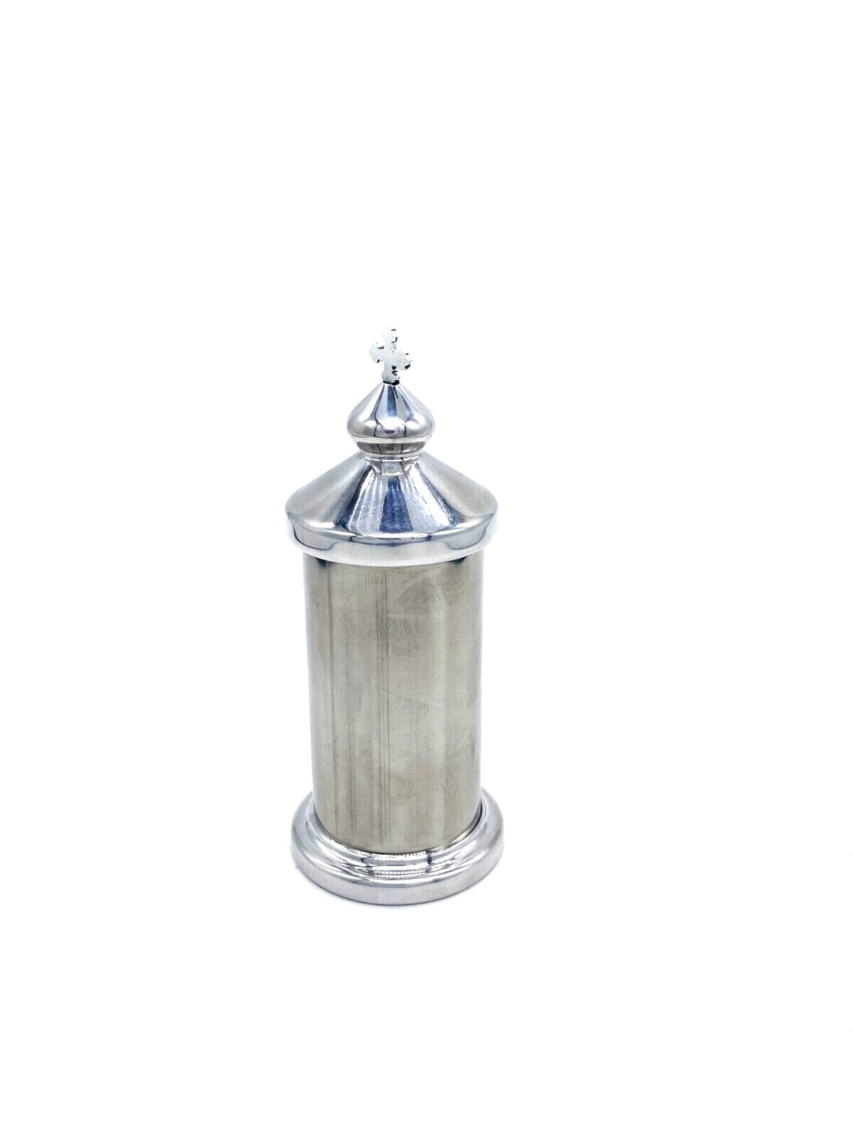 Tabernacle Engraved Metal Stainless Steel with 1 Potyr and 1 Spoon
