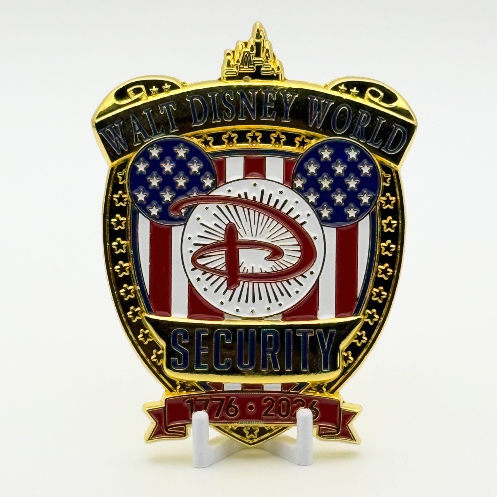 Walt Disney World Security 250th Anniversary USA American 4th Challenge Coin