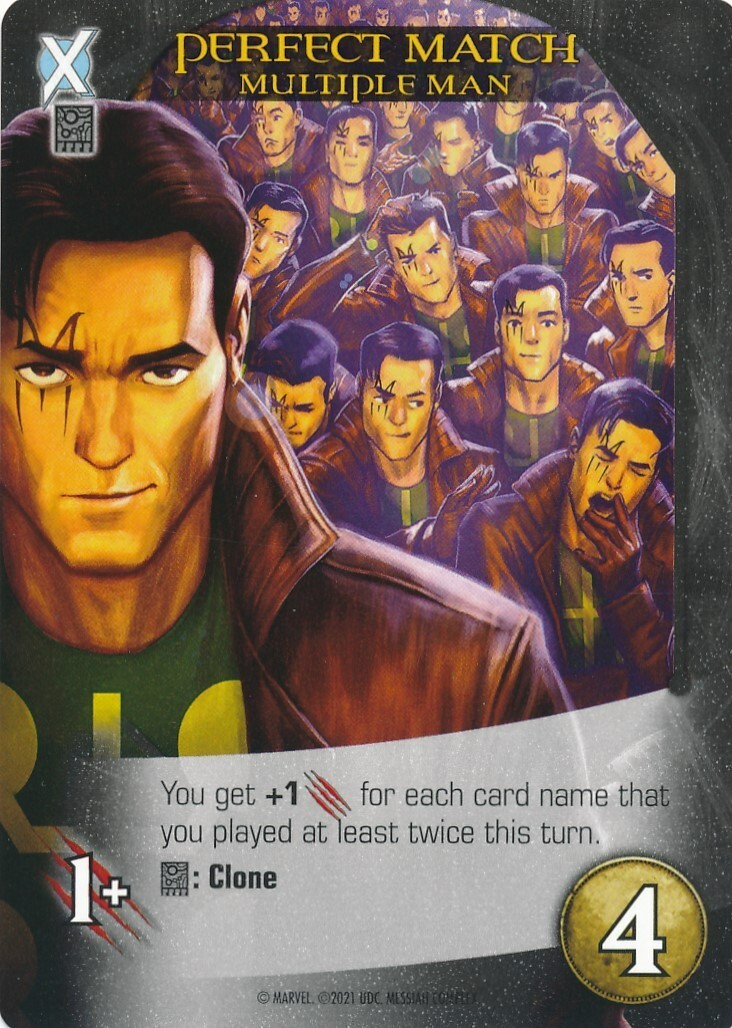 MULTIPLE MAN Upper Deck Marvel Legendary MESSIAH COMPLEX PERFECT MATCH