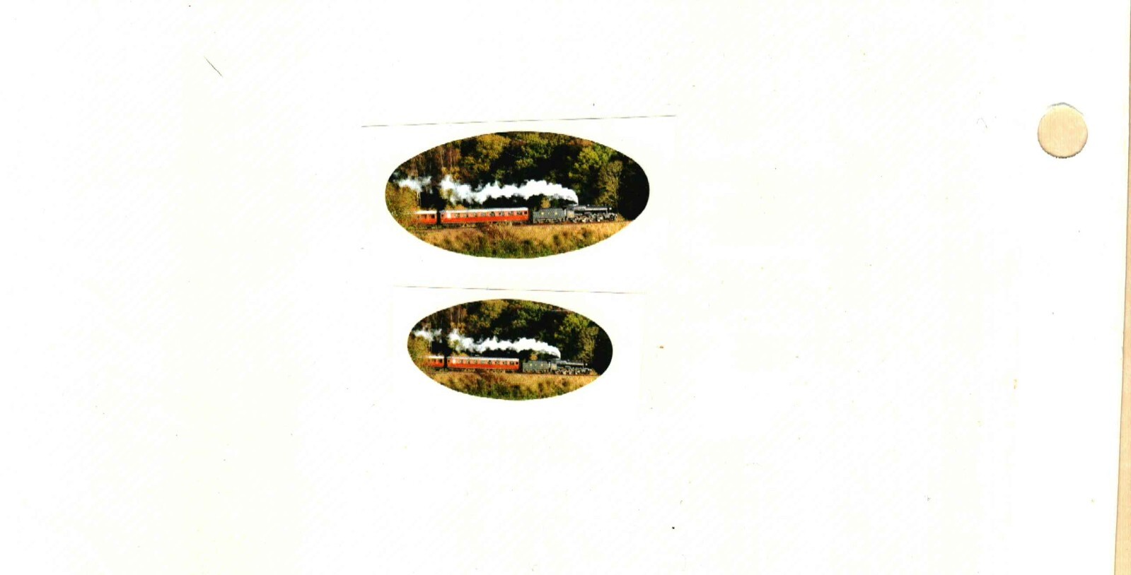 2 DIFF. SIZE TRAIN STICKER-LABEL OR SEAL FOR LETTER COAL MINING STICKER #1860