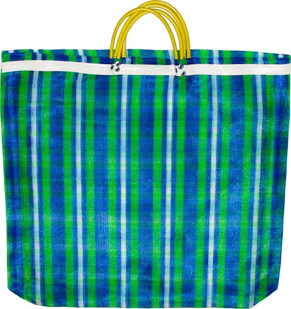 Large Reusable Mercado Bags, High Thread Mesh, 20×22 Inches, Set of 3