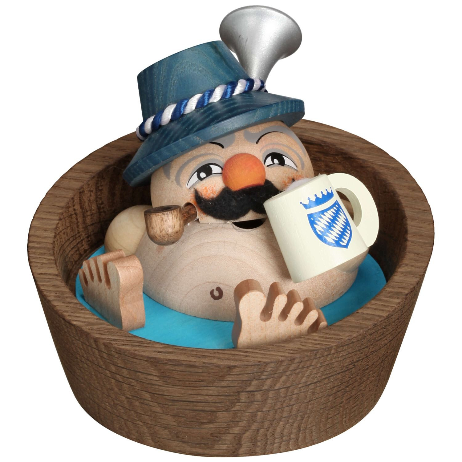 Bathing Bavarian German Smoker – 3.9 Inches