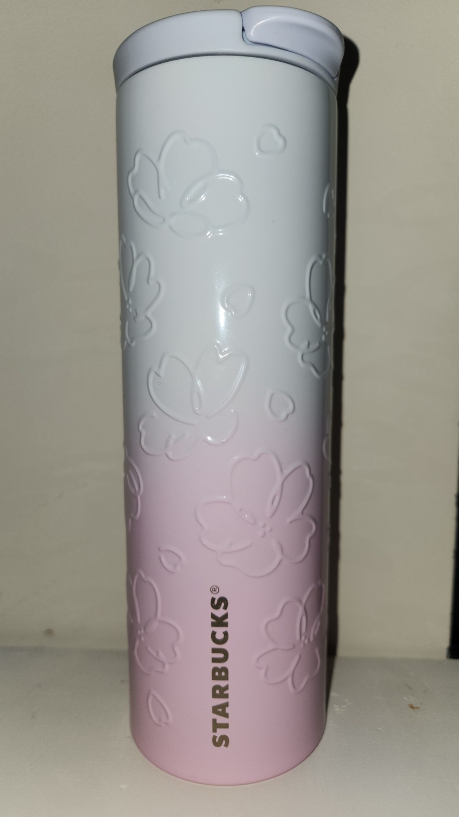 Starbucks Japan SAKURA 2022 Stainless Tumbler Embossed Bloom 473ml Rare