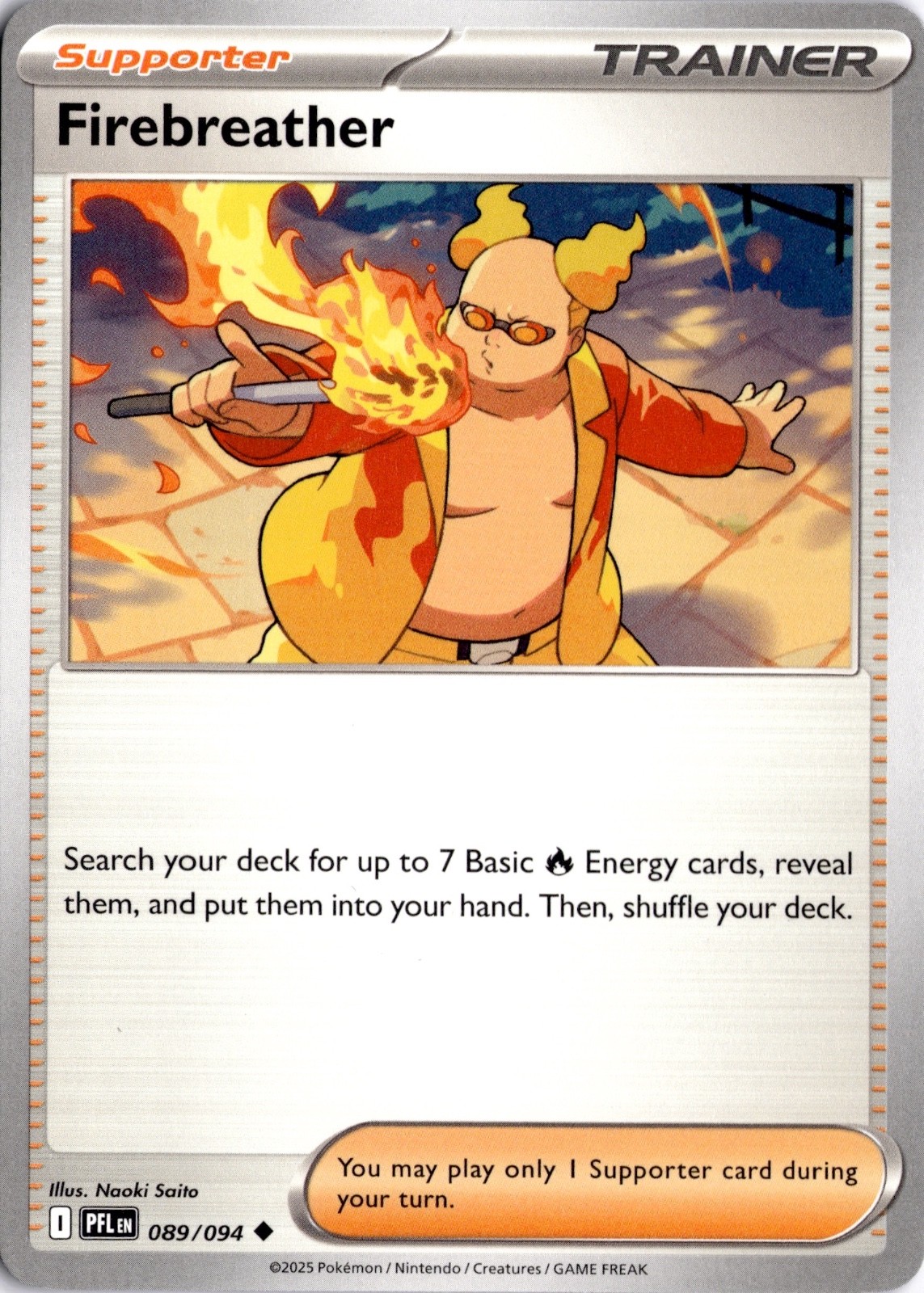 Firebreather 089/094 ME02: Phantasmal Flames Pokémon Card TCG