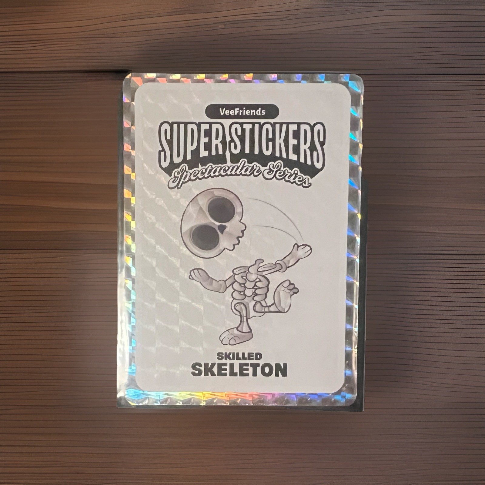 VeeFriends Super Stickers Spectacular Series Skilled Skeleton White Ice