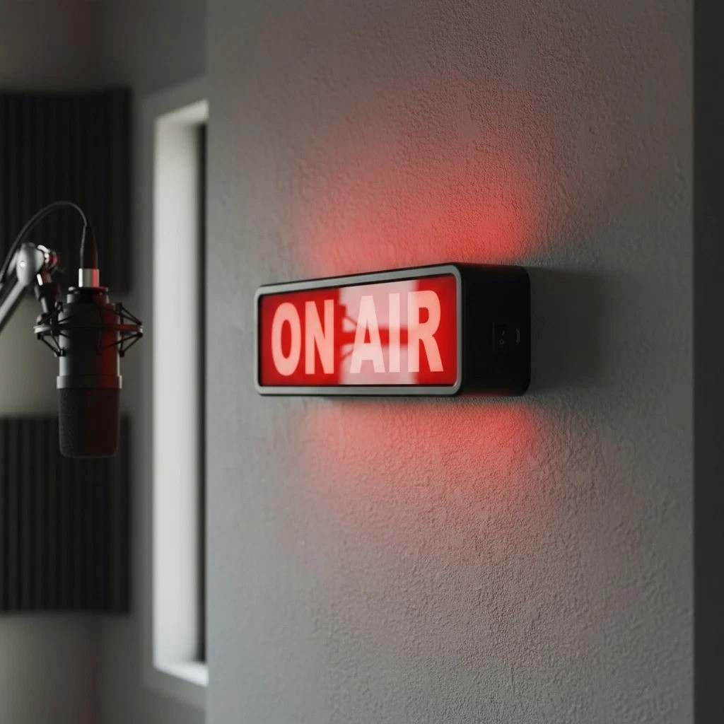 Acrylic ON AIR Light Sign with Remote Control – Bright & Fun Wall Decor