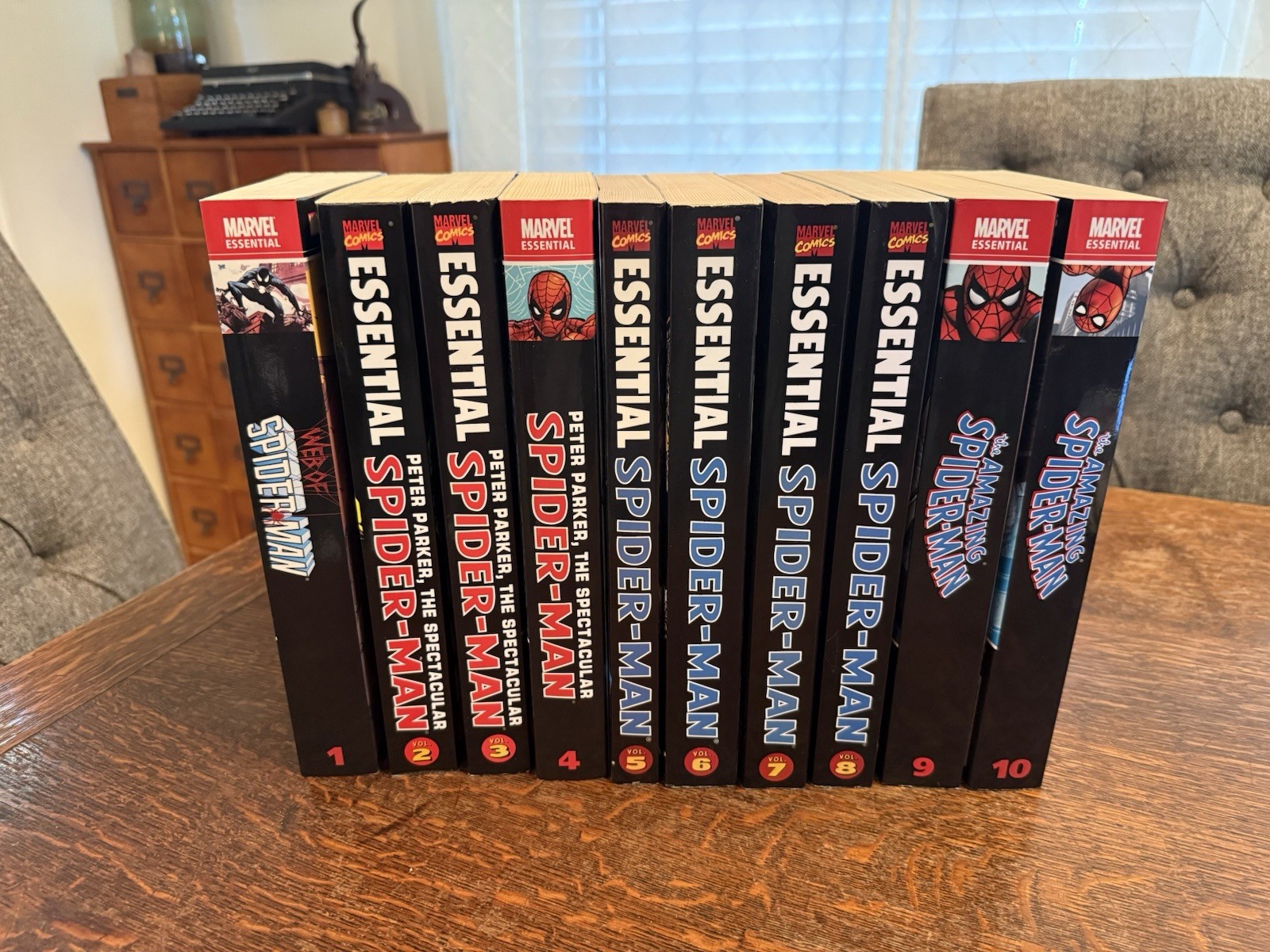 Marvel Essential SPIDER-MAN Volumes 1 Thru 10 In Good Used Condition TPB