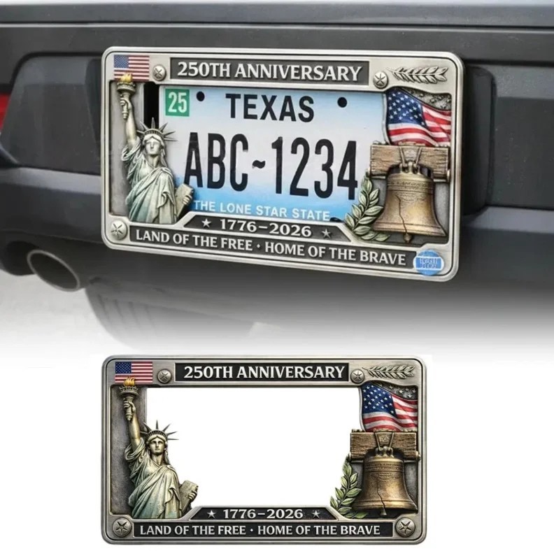 250th Anniversary Commemorative License Plate Frame, License Plate Frame US