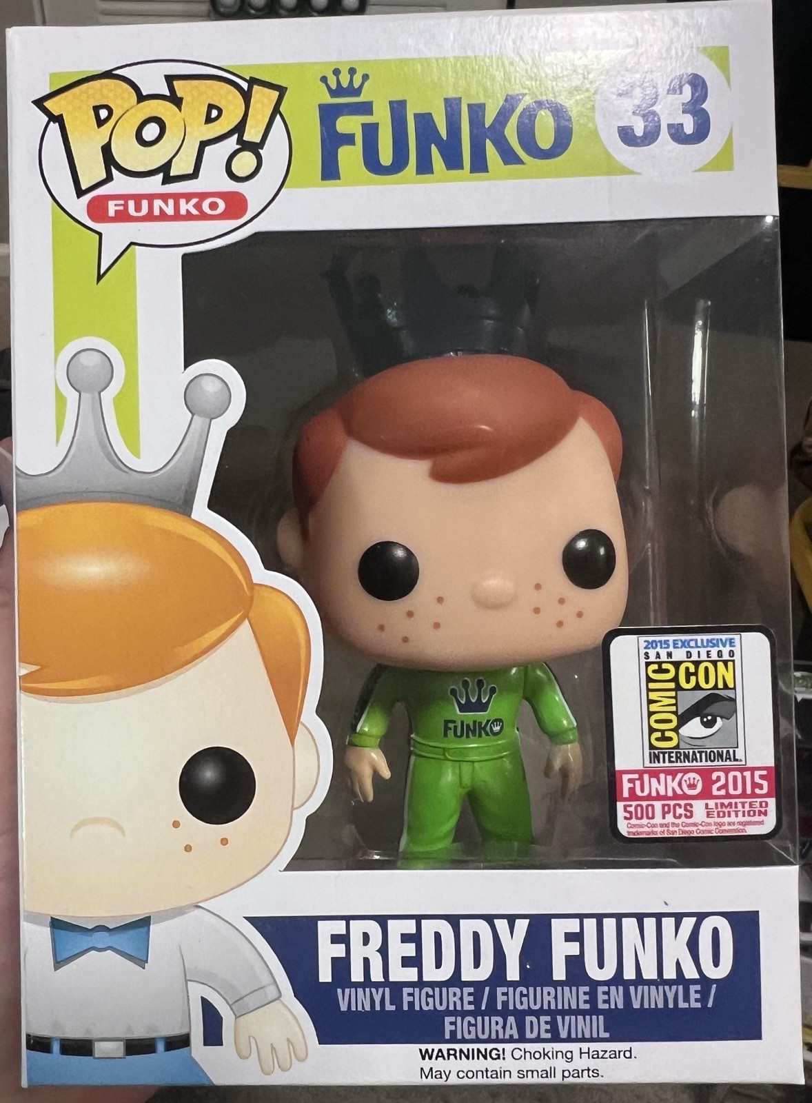 Funko Pop Vinyl Freddy Talladega Nights Green SDCC Exclusive 500 Pieces