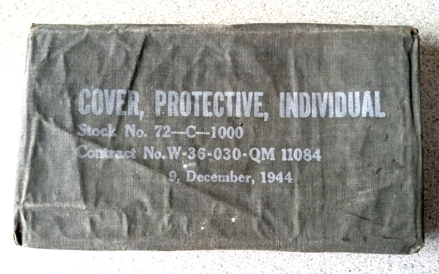 ORIGINAL WW2 US ARMY 1944 WWII PROTECTIVE INDIVIDUAL Blister Gases SEALED