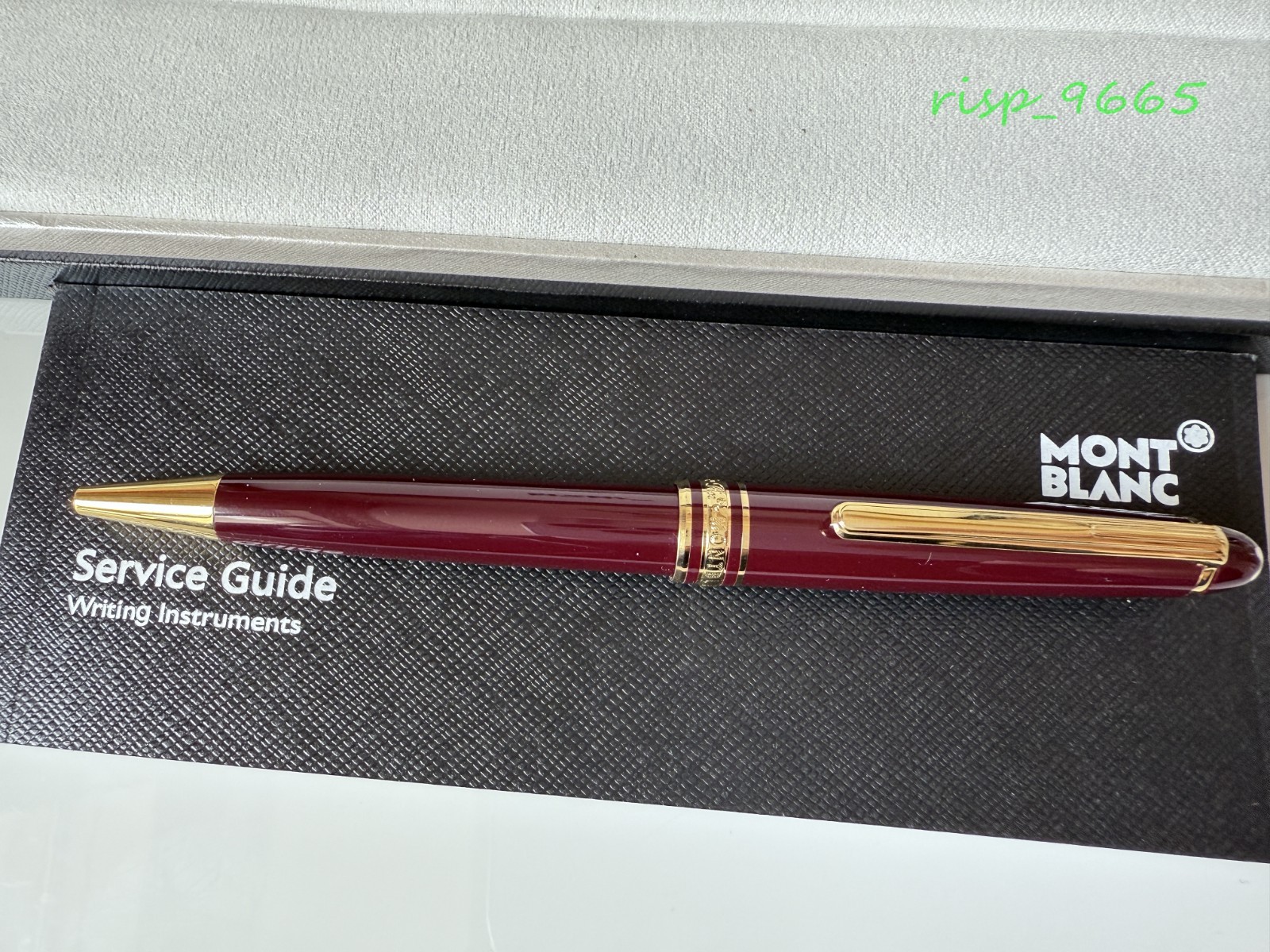 Montblanc Meisterstuck Burgundy 164R Red Classique Gold Trim Ballpoint Pen