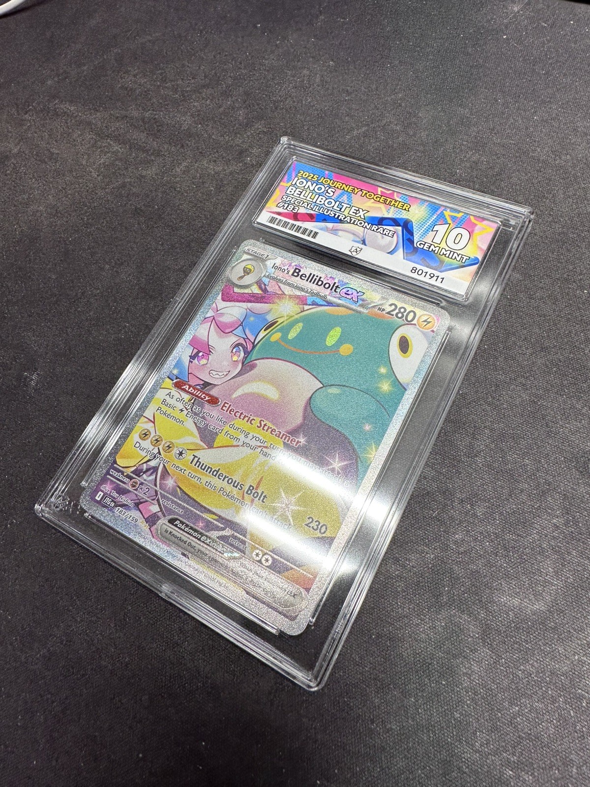 Pokemon Ionos Bellibolt EX 183/159 SI Journey Together 2025 ACE 10