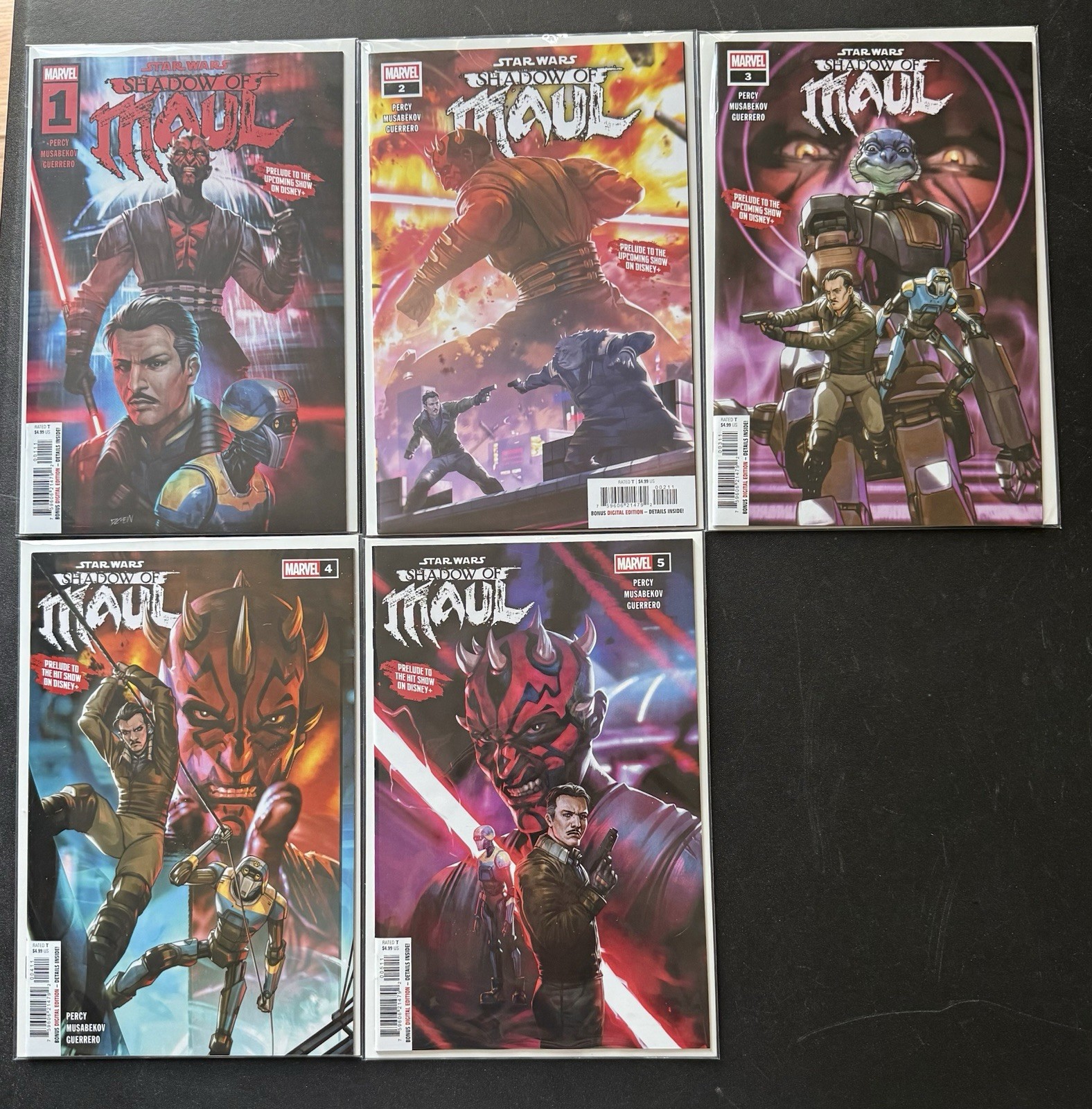 Star Wars: Shadow Of Maul #1, 2, 3, 4. 5 Complete Set Marvel 2026 NM🆙 Cover A