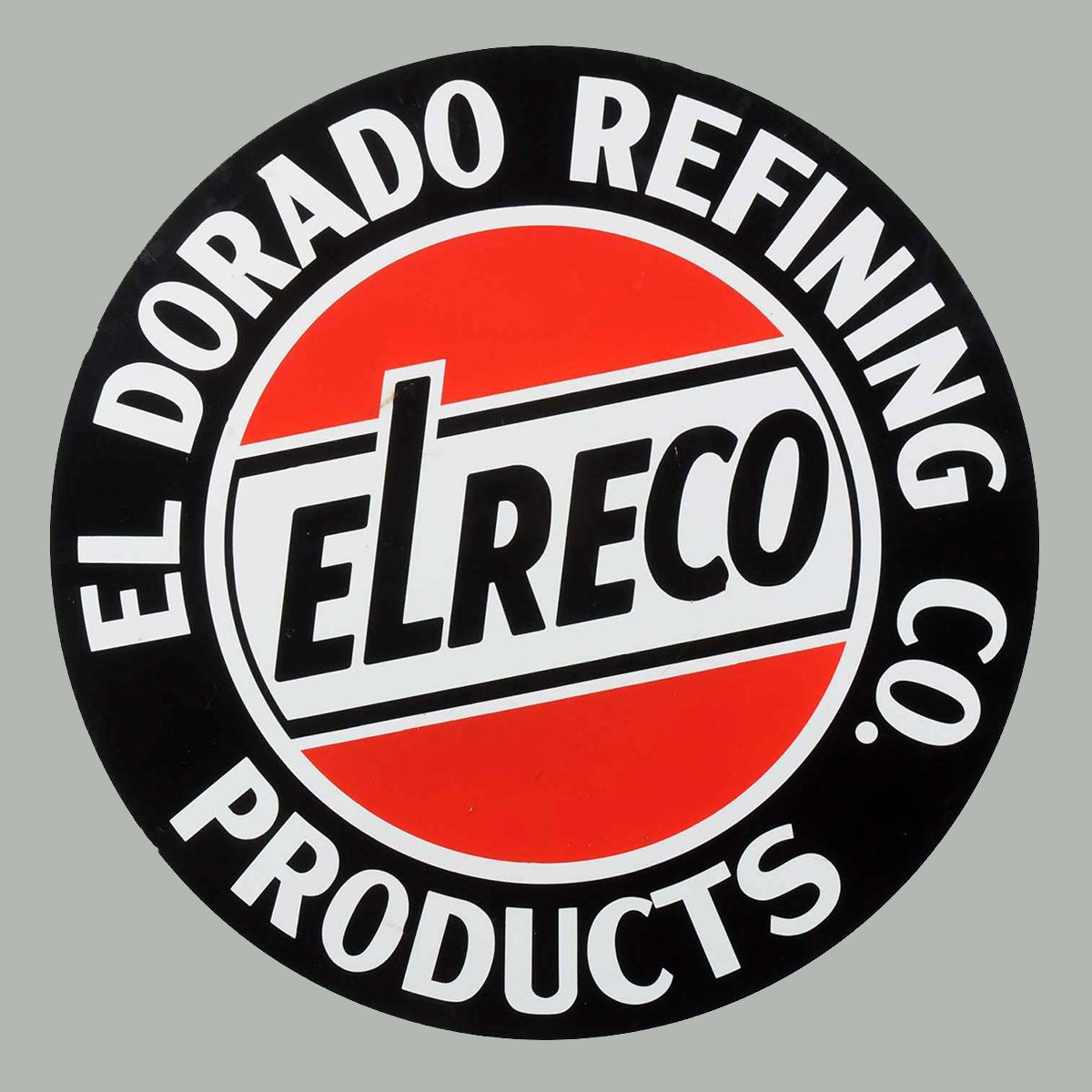 Elreco El Dorado Refining Gas High Quality Square Metal Magnet 4 x 4 inches 9410