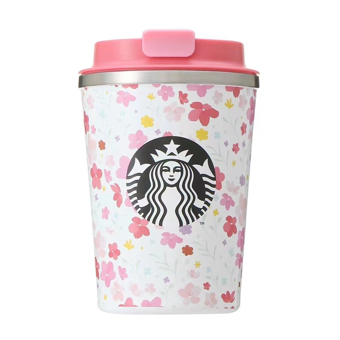 Starbucks Sakura Collection Cherry Blossom Stainless Pearl White Cup 355ml