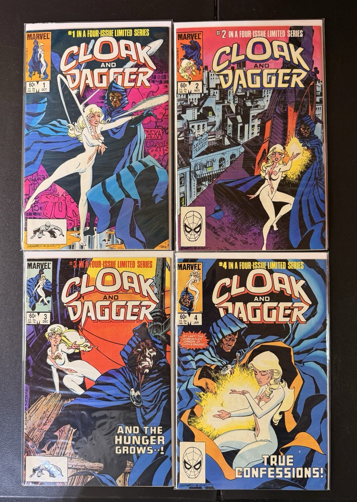 CLOAK AND DAGGER #1-4 1 2 3 4 Complete 1983 Mini Series Set NM/VF