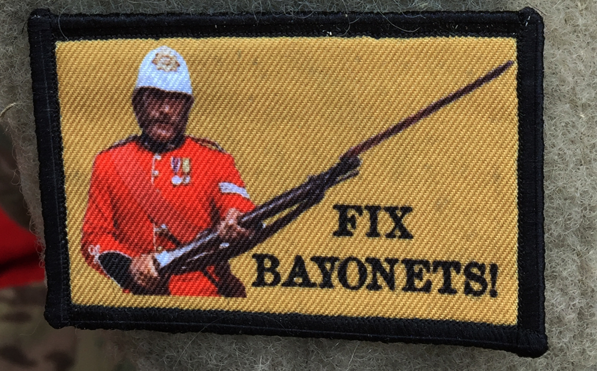 Martini Henry Fix Bayonets Morale Patch Tactical Military Army Badge Hook Flag
