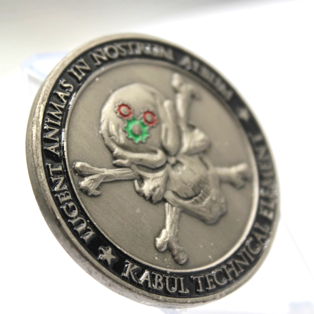 Kabul Technical Element KTE Afghanistan Enduring Freedom Skull Challenge Coin