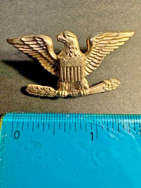 Vintage US Colonel Eagle Insignia Shold-R-Form N.S. Meyer Inc.