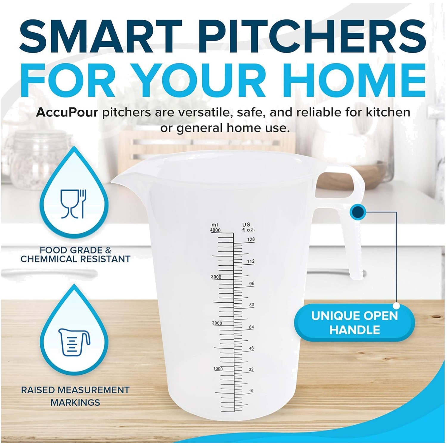 Versatile Measuring Pitcher – 8oz, 250 mL – Chemicals, Oil