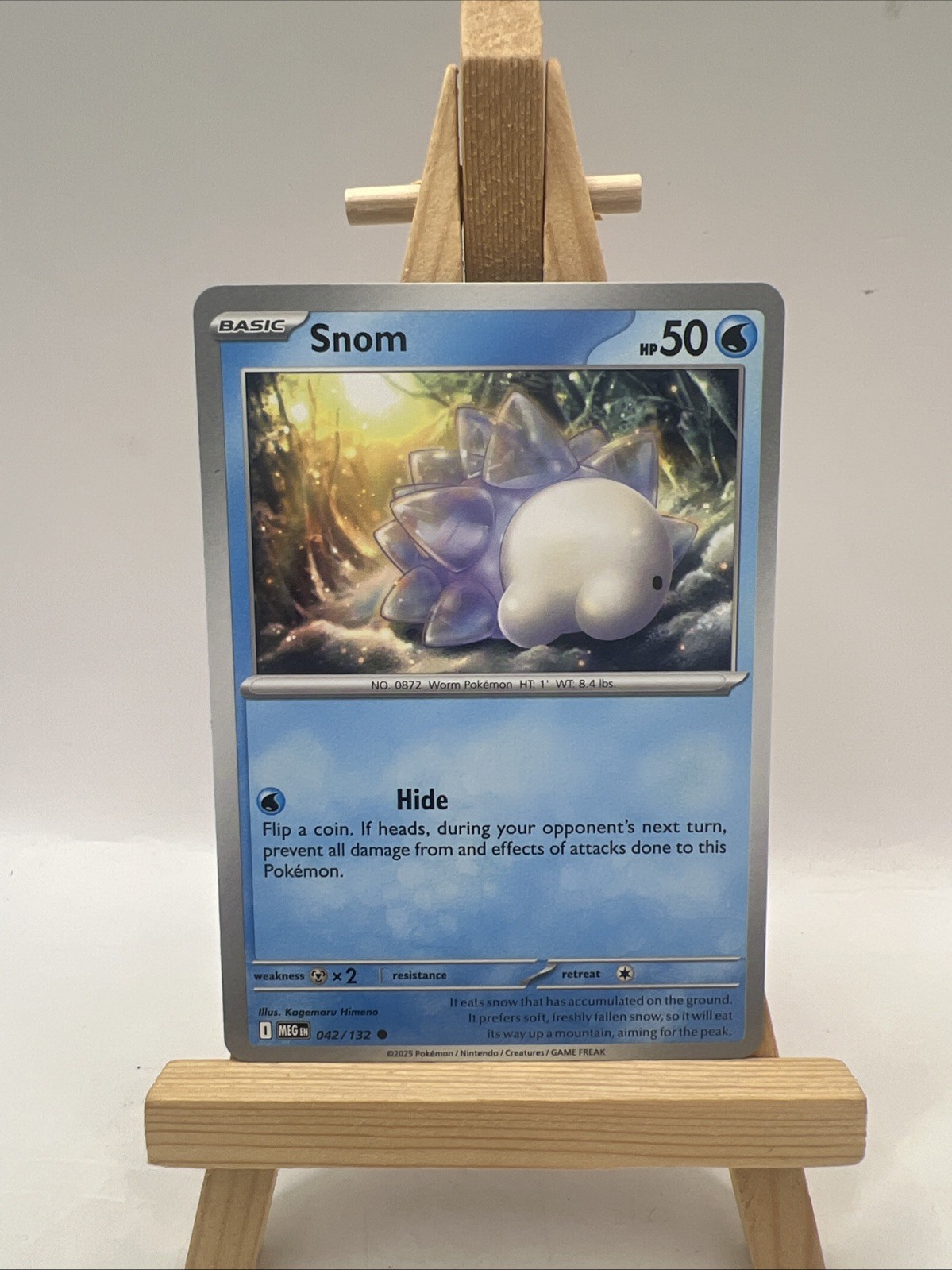 Snom 042/132 Non Holo Mega Evolution Common Pokemon 2025 TCG Card NM