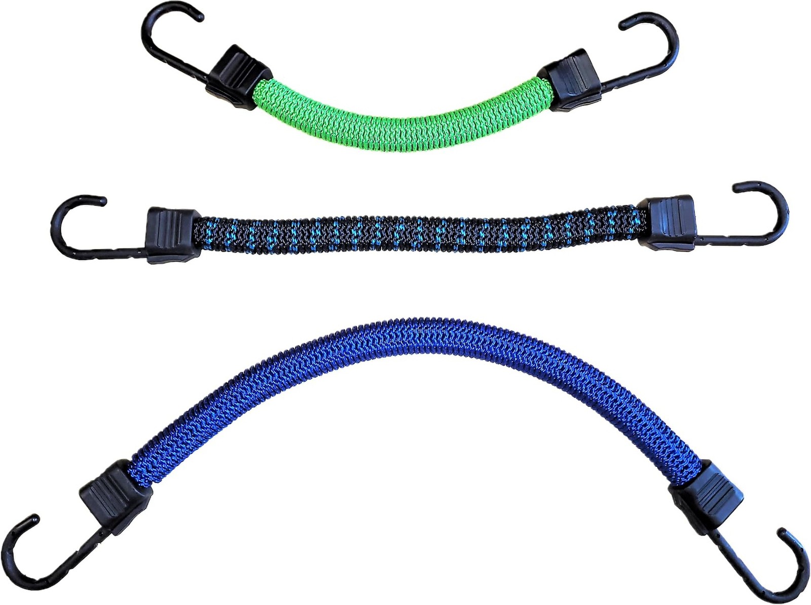 Bungee Cords 3 Pack Includes 6 Inch That Stretches to 3.2ft | 8 inch That Str…