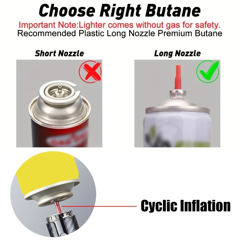 Metal Strong Flame 1800C Windproof Jet Torch Turbo BBQ Lighter Spray Gun Welding