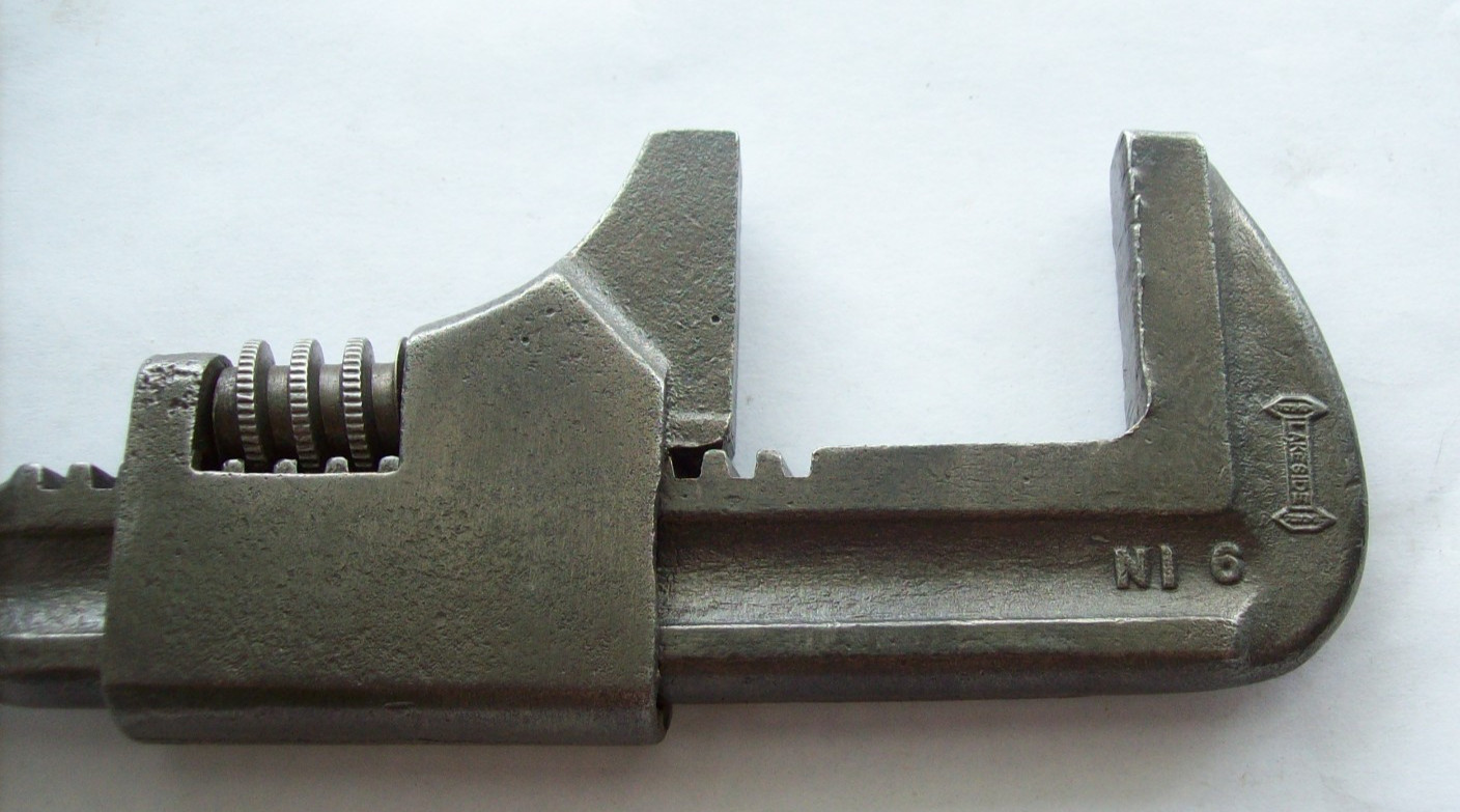 Vtg Lakeside Forge Co 9 in auto / monkey wrench, Erie PA