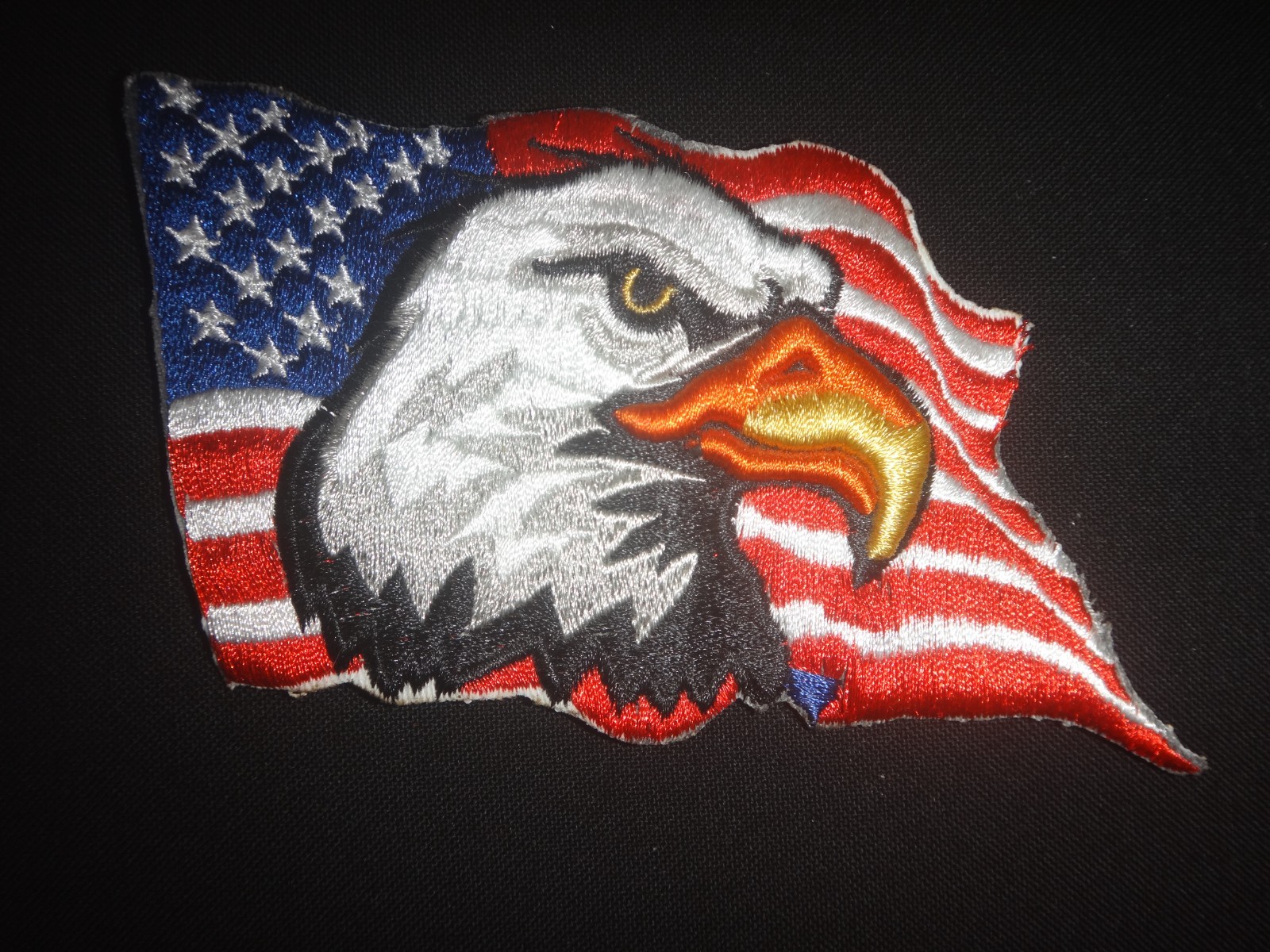 USA America Flag Bald EAGLE Patch