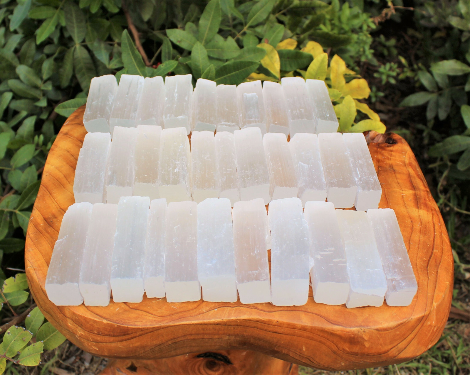 2.5″ – 3″ Selenite Logs Crystal Sticks Wand Blade 1 lb Bulk Wholesale Lot