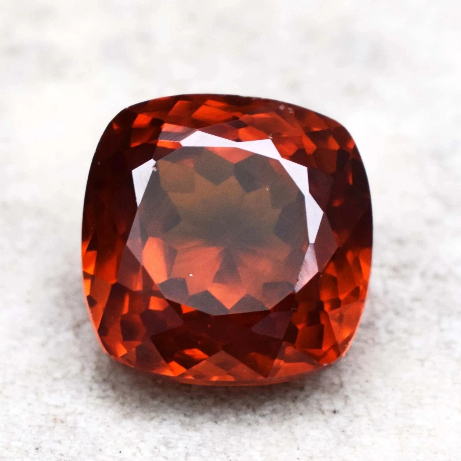 25.20 Ct Natural Hessonite Garnet Cushion Cut IGCL Certified Loose Gemstone