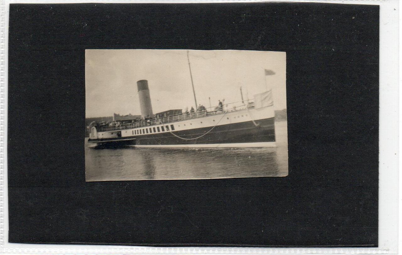 Vintage photograph of Clyde paddle steamer “Juno” (C80186)