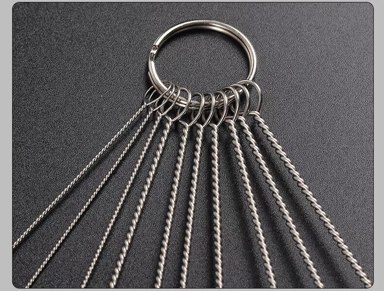 10x Nylon Stainless Steel Pipe Cleaners Brush Smoking Tobacco Pipe Cleaning Tool