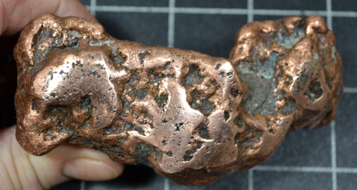 COPPER – POLISHED VEIN COPPER FROM THE KEWEENAW PENINSULA – MICHIGAN – 1lb 10oz