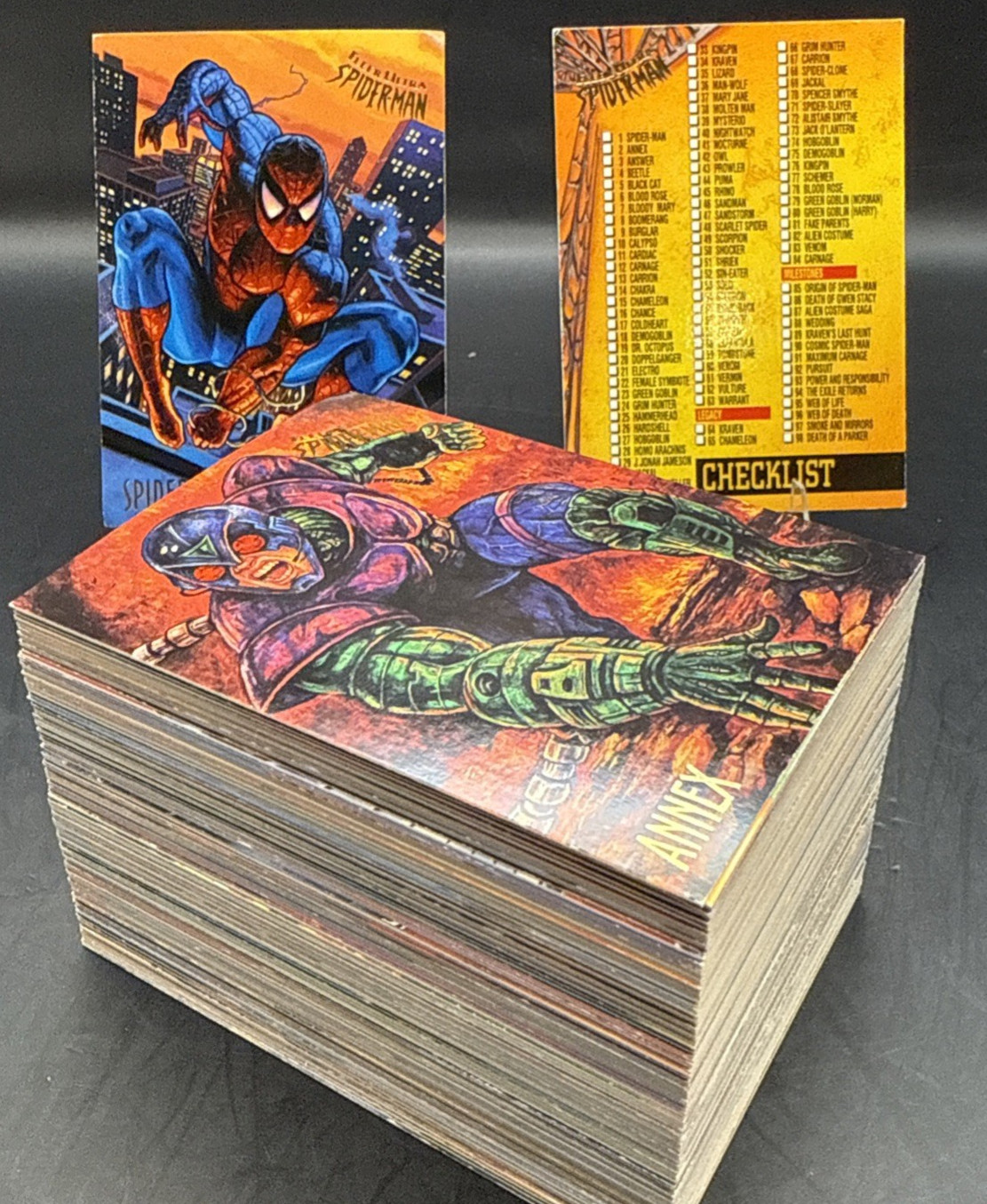 1995 Marvel FLEER ULTRA SPIDER-MAN Complete BASE CARD SET 1-150 w/ Checklist