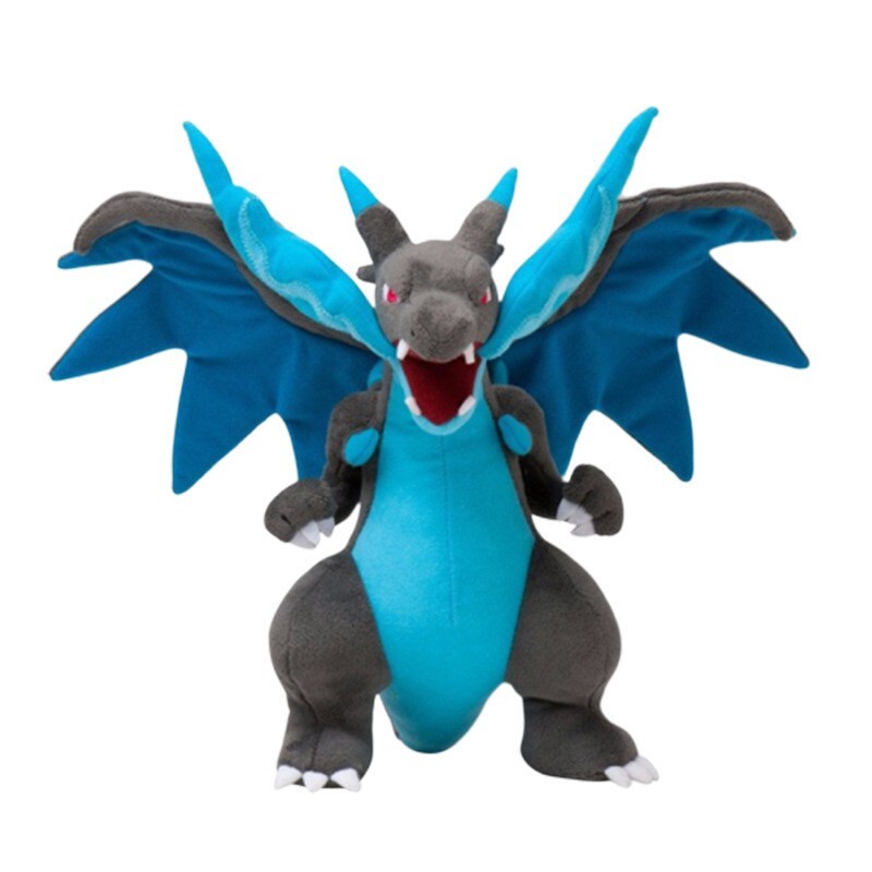 ✨Pokémon Plush ✨ Soft Toy Plush Mega Charizard X Ash Best Buddy Pokemon✨ 25cm✨