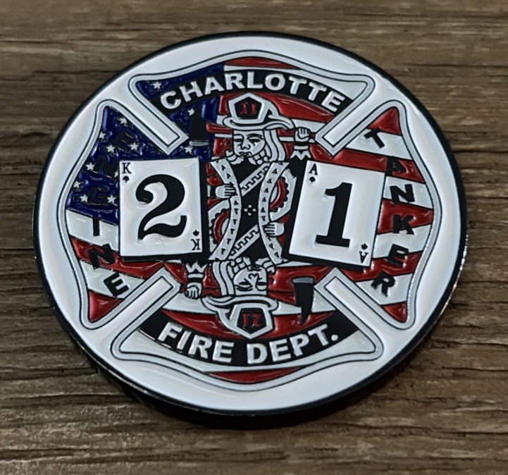Charlotte Fire Department Station 21 Challenge Coin