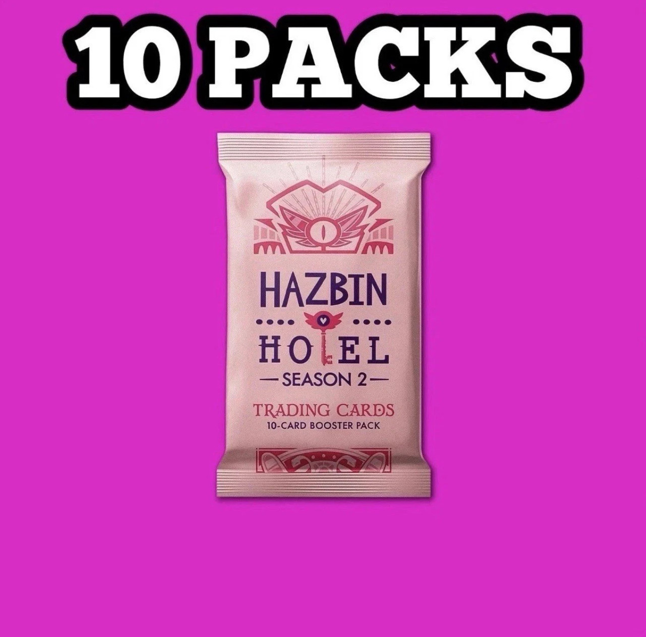 HAZBIN HOTEL | Season 2 Trading Cards 2nd Edition Booster Pack – Lot of 10