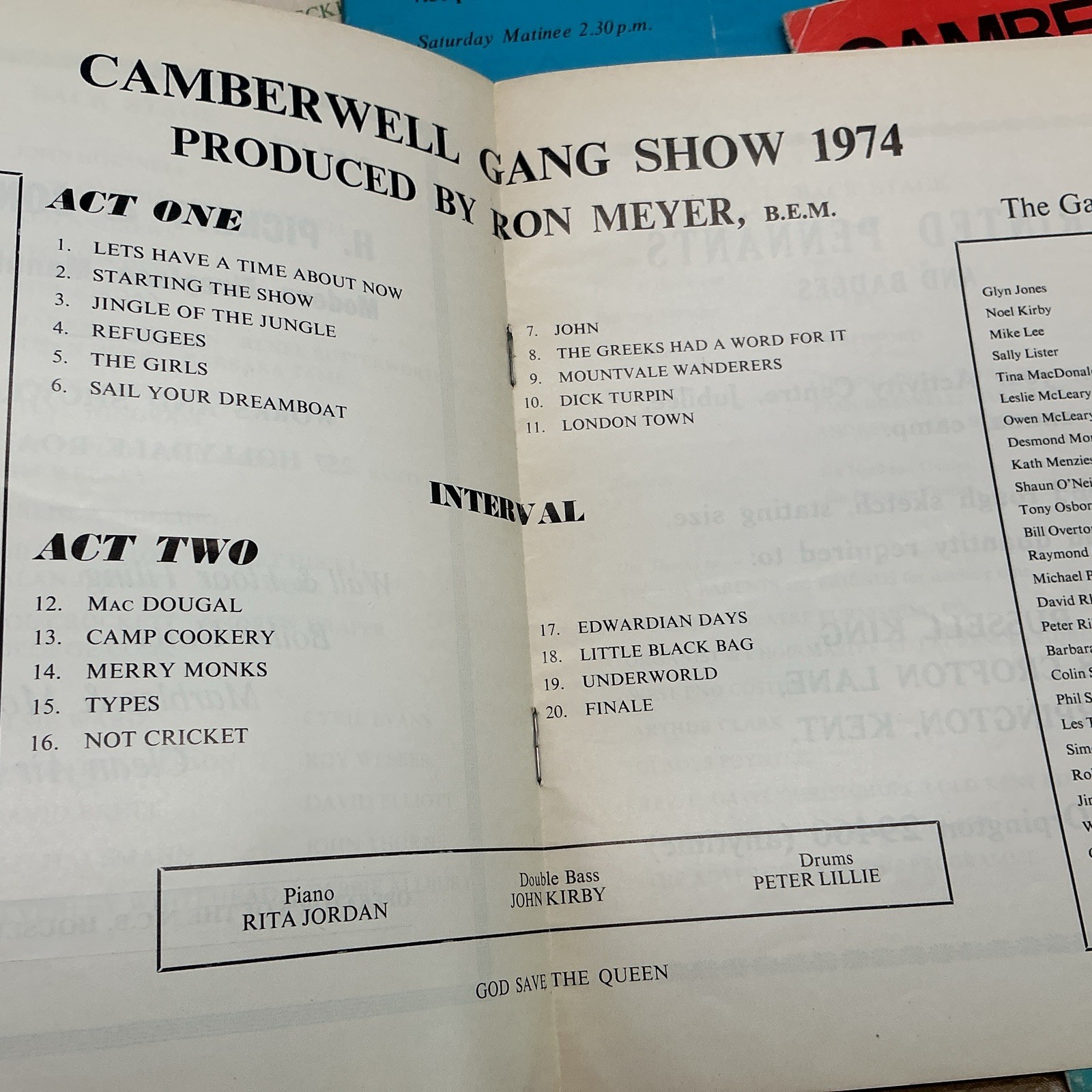 Camberwell Scouts Gang Show Programmes 7 From The 1970s
