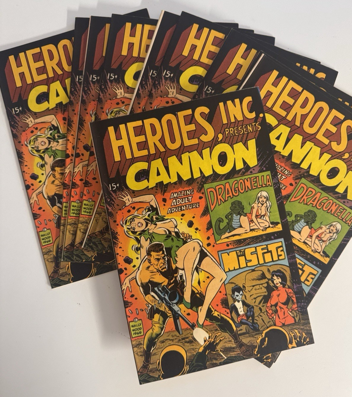Heroes Inc. Presents Cannon #1 Wally Wood (1969) Comic – Steve Ditko – Lot of 10