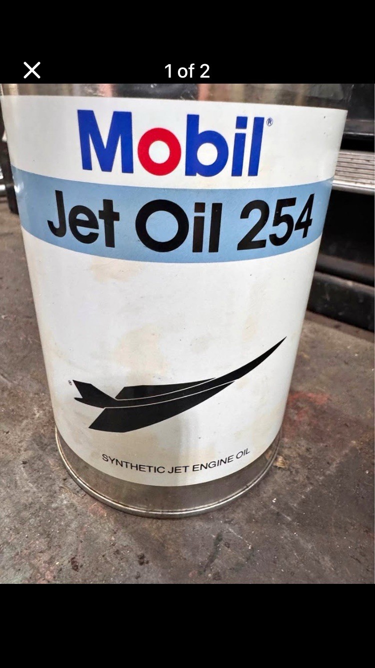 Mobil Jet Oil 254. Synthetic jet Engine oil. We Have (130) Cans .