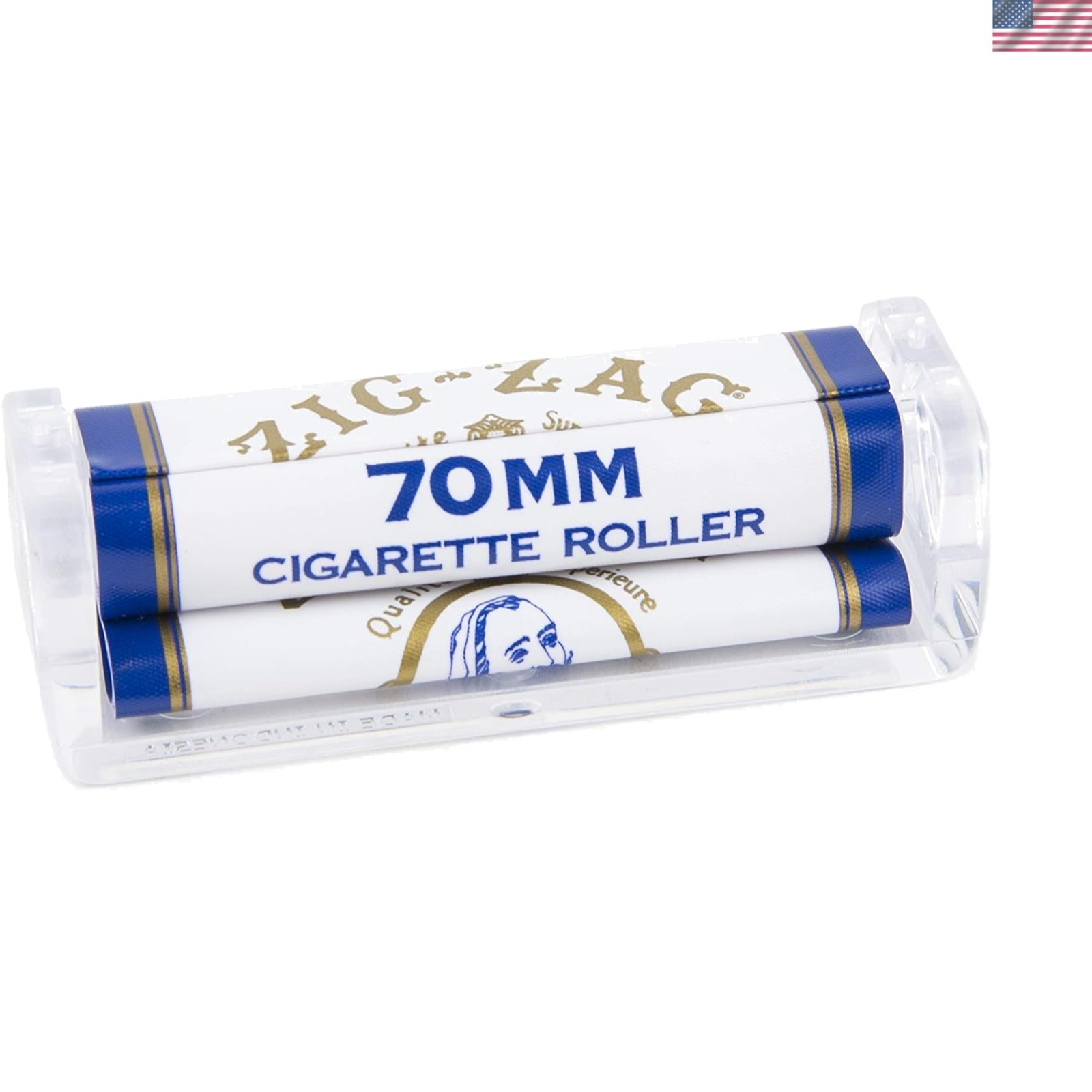 Durable 70mm Cigarette Roller with Spare Apron – Effortless Rolling Experience