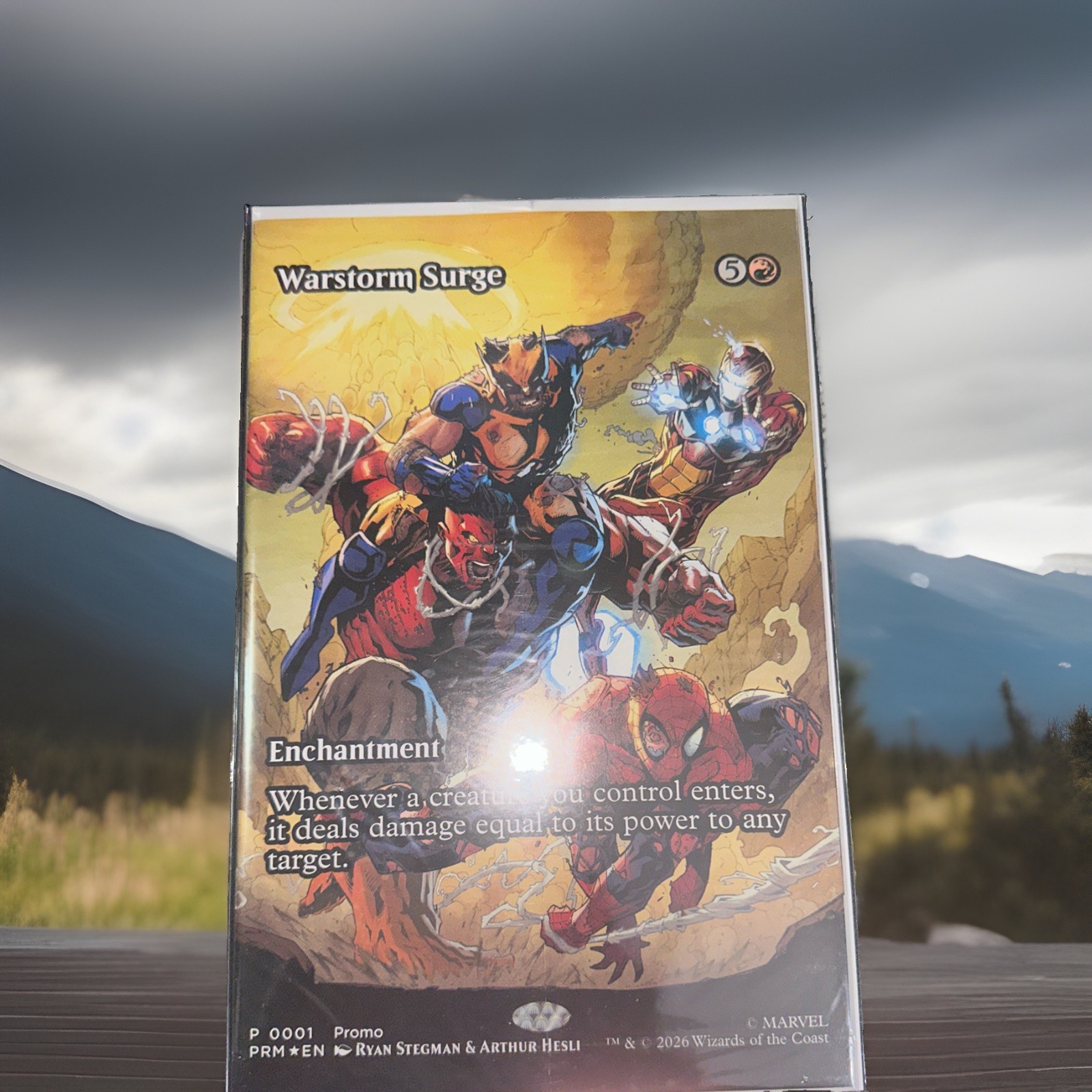 Avengers Armageddon #1 Warstorm Surge MTG Variant Sealed w Card NM Marvel 2026