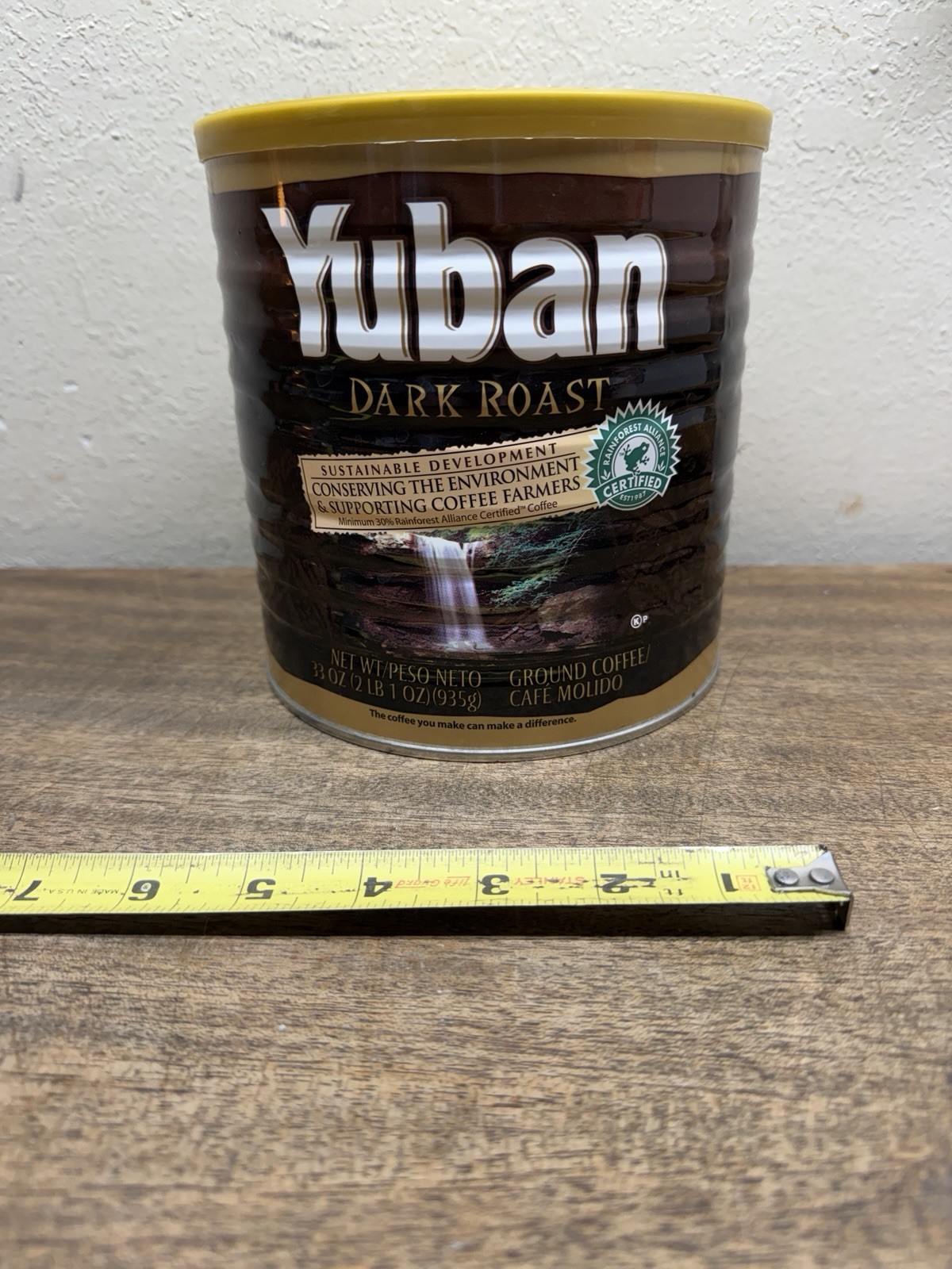 VINTAGE YUBAN 2LB. DARK ROAST COFFEE TIN ~2000’S