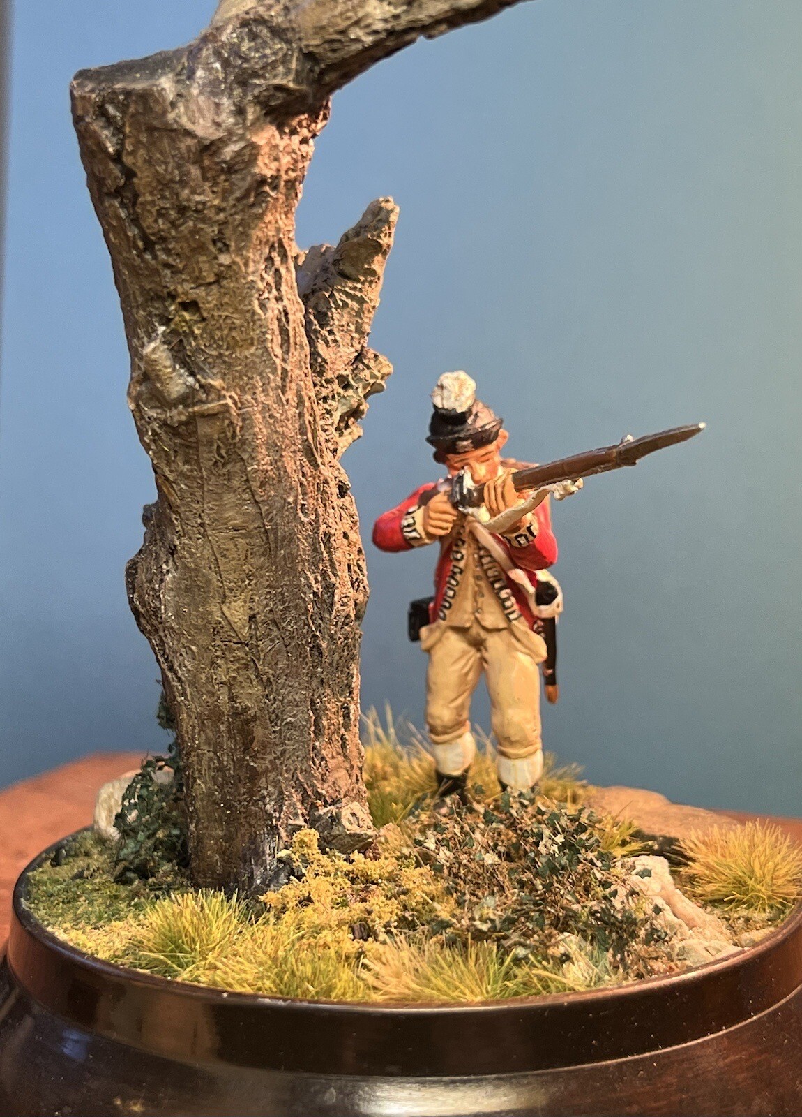 Library Office Bookshelf 54mm Vignette BATTLE OF SARATOGA British 62nd Regiment