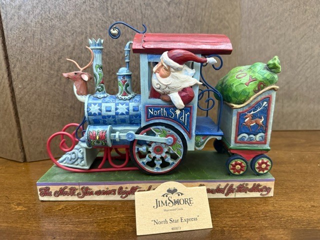 Jim Shore 2008 Heartwood Creek North Star Express Santa Claus Train SOLD INDIV