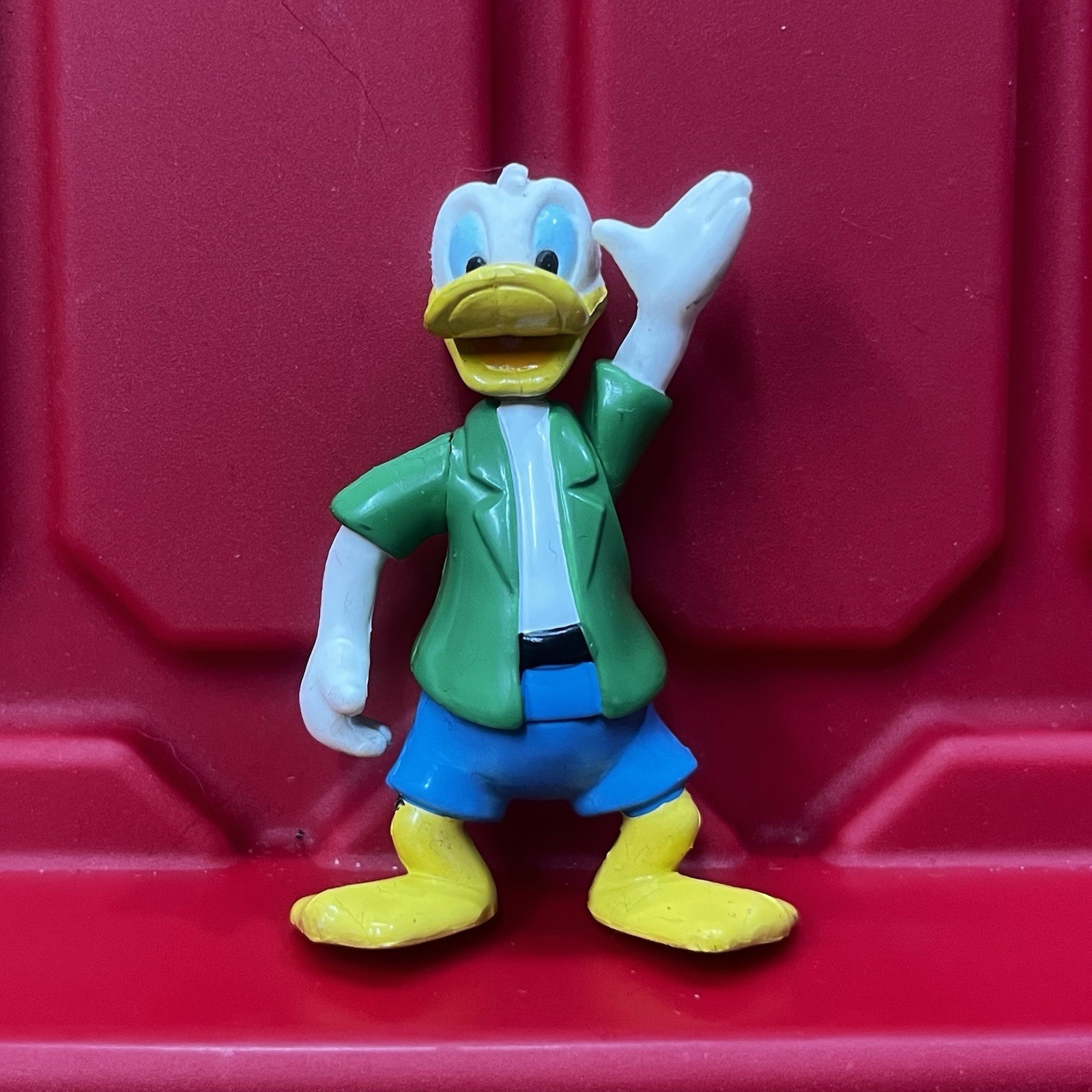 Disney Donald Duck Shorts Tank Top PVC Vinyl Plastic Figure Cake Topper Vintage
